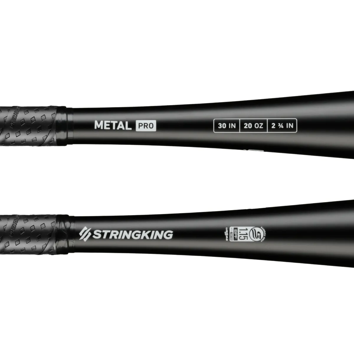 StringKing Metal Pro USSSA - Drop 10, 30" / 20 oz, Black, Bat Details, Horizontal