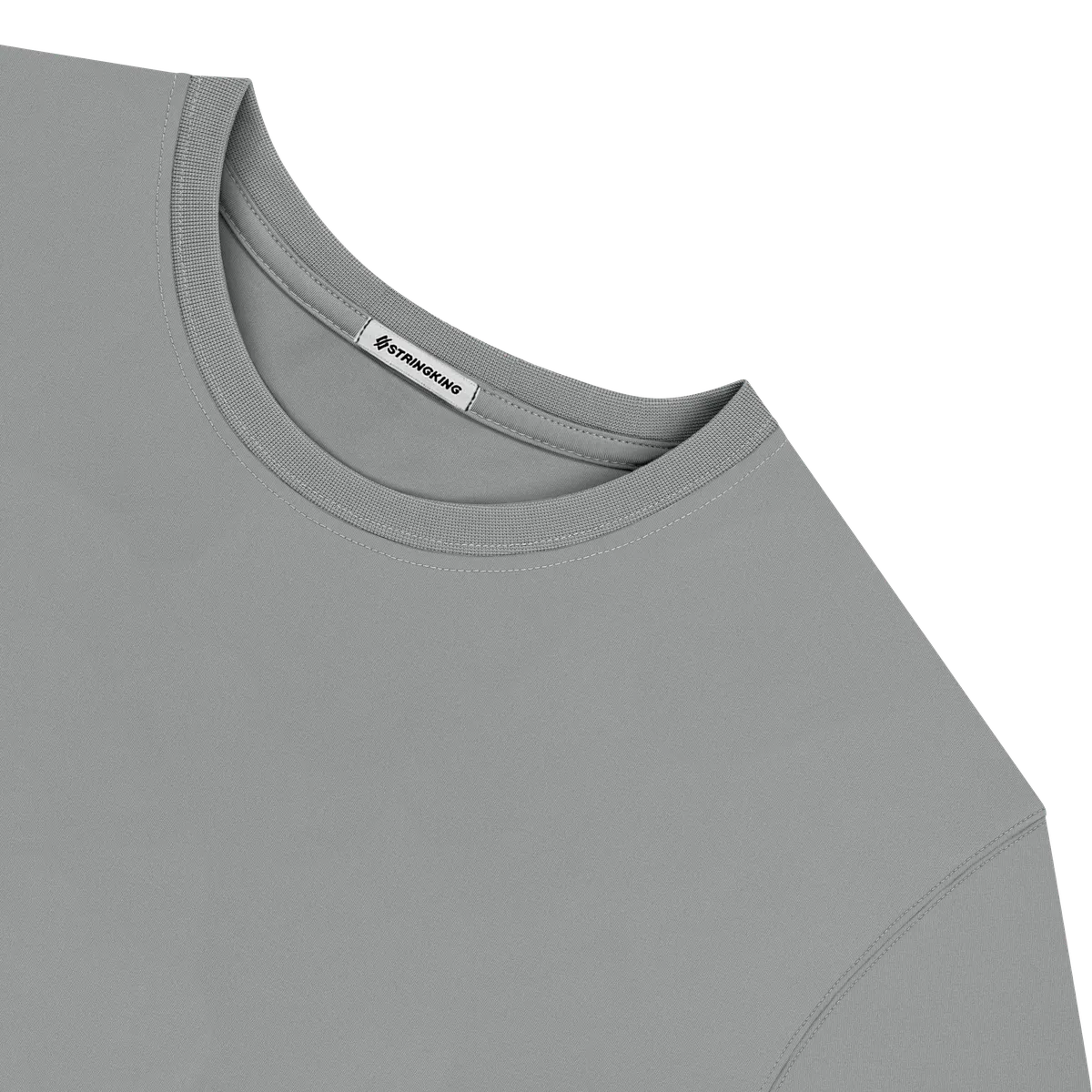 StringKing Men's StayCool Tee - Relaxed Fit, Gray, Detail