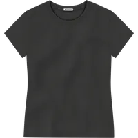 StringKing Women's Pima Jersey Tee - Sharp Fit, Black, Front