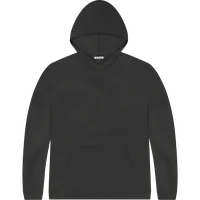 StringKing Men's Pima Terry Hoodie - Relaxed Fit, Black, Front