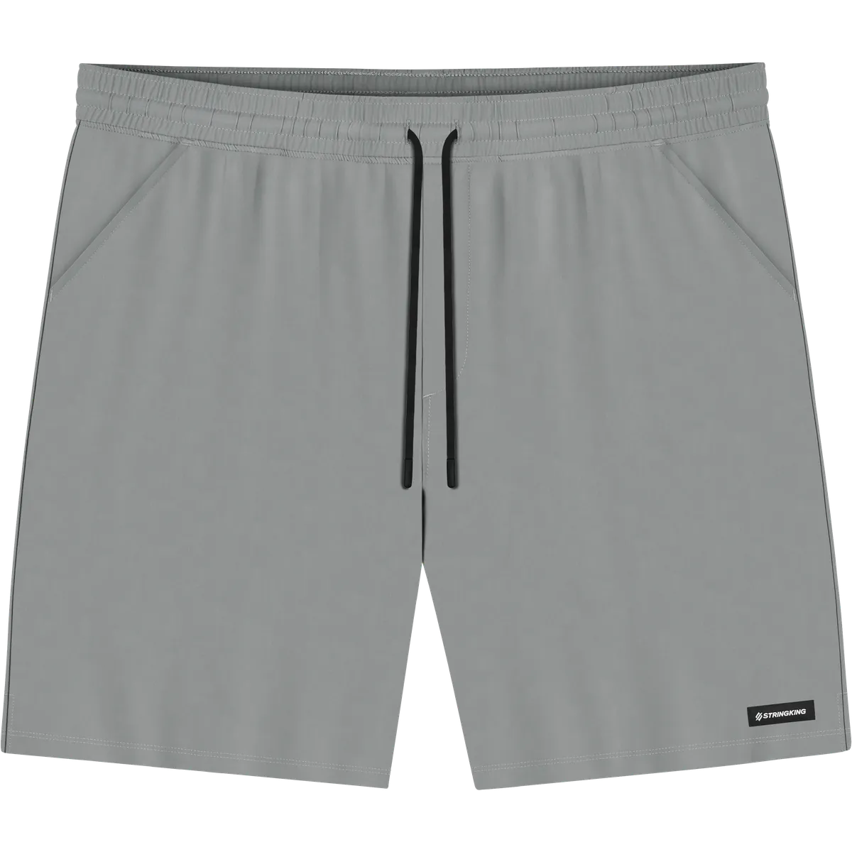 StringKing Men's Velocity Short - Sharp Fit, Gray, 10 inch, Front