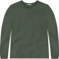 StringKing Men's Pima Terry Long Sleeve Tee - Sharp Fit, Moss, Front
