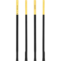 StringKing Composite 2 Pro Faceoff Bottom Lever - 175 Grams, Black / Yellow, Full Length, Vertical, Right, Front, Left, Back