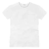 StringKing Men's Pima Jersey Pocket Tee Multi - Sharp Fit, White, Front