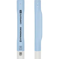 StringKing Men's Composite Pro Faceoff - 155 Grams, White / Carolina, Top Section, Left Side, Front