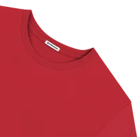 StringKing Men's StayCool Long Sleeve Tee - Relaxed Fit, Red, Detail