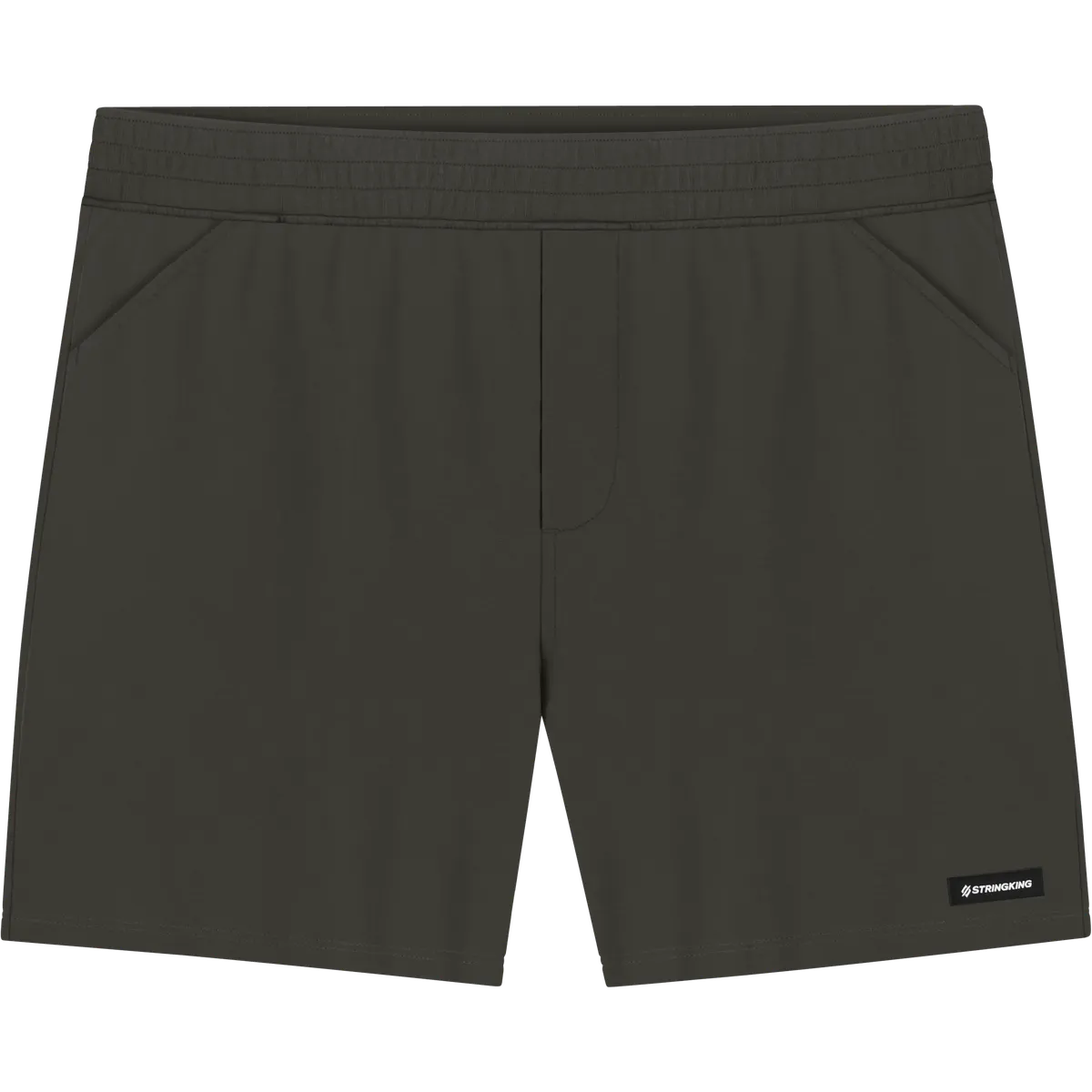 StringKing Men's Pima Terry Shorts - Relaxed Fit, Peat, Front
