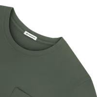 StringKing Men's Pima Jersey Pocket Tee Multi - Sharp Fit, Moss, Detail