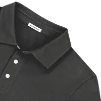 StringKing Men's Pima Cotton Polo 2C - Sharp Fit, Black, Detail