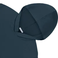 StringKing Men's Pima Cotton Lightweight Hoodie - Sharp Fit, Navy, Detail