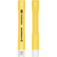 StringKing Composite 2 Pro Faceoff Double Lever - 155 Grams, White / Yellow, Top Section, Vertical, Right, Left