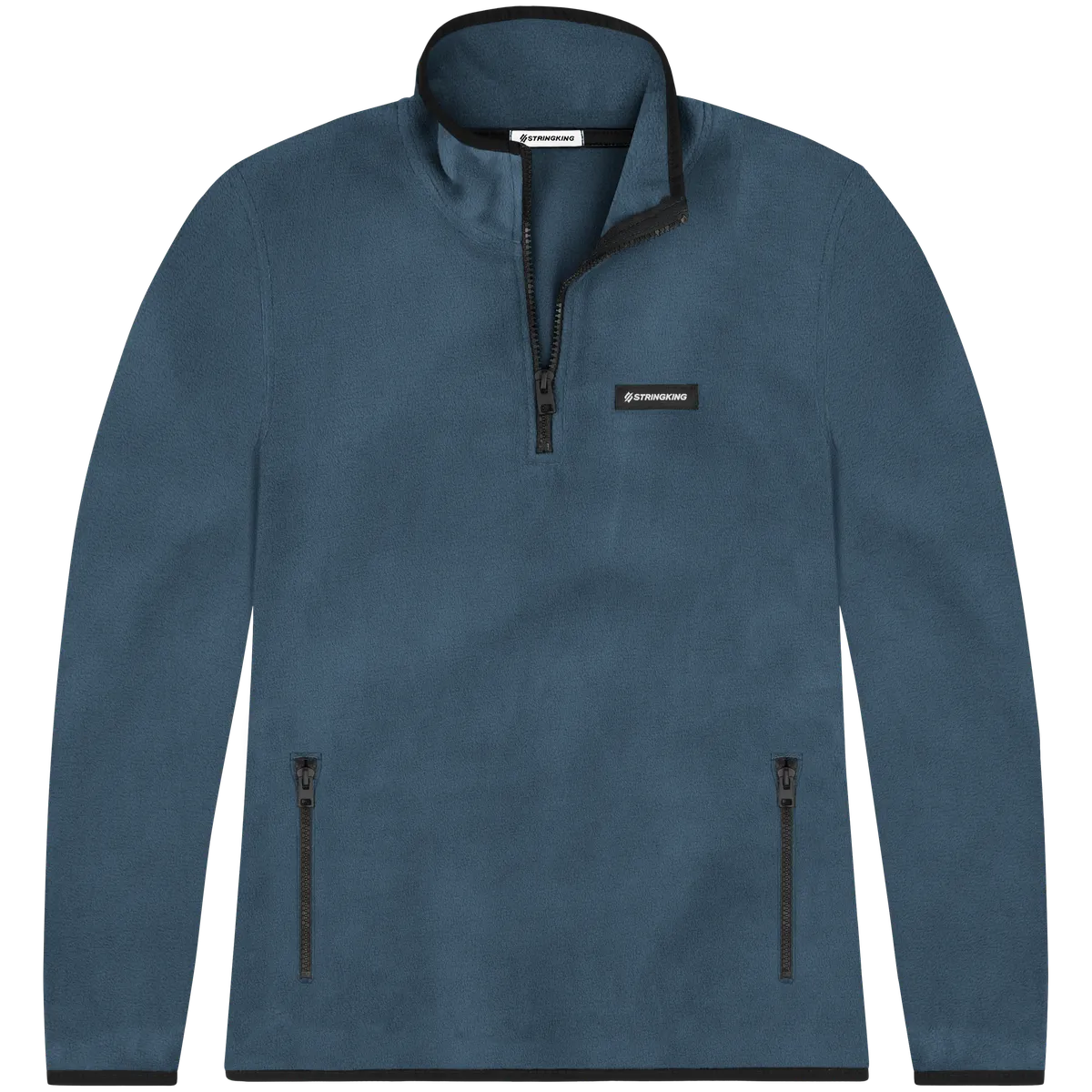 StringKing Women's Polartec Fleece Quarter Zip Pro - Sharp Fit, Indian Teal, Front