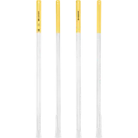 StringKing Composite 2 Pro Faceoff Bottom Lever - 155 Grams, White / Yellow, Full Length, Vertical, Right, Front, Left, Back
