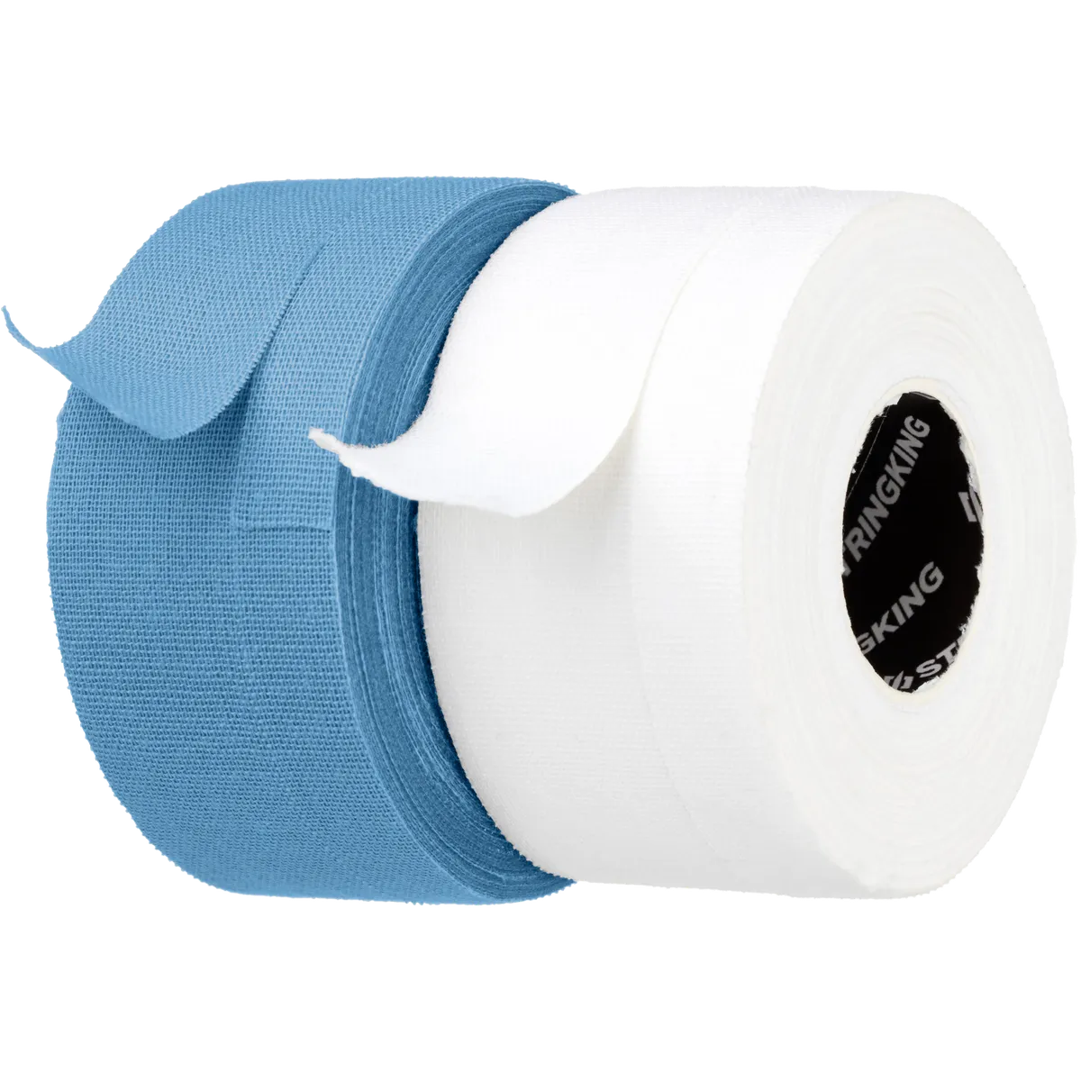 StringKing Lacrosse Tape - 2-Pack, White / Carolina, Angled