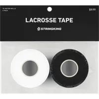 StringKing Lacrosse Tape - 2-Pack, White / Black, Packaged, Front