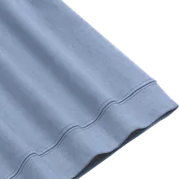 StringKing Women's Pima Cotton Quarter Zip - Relaxed Fit, Slate Blue, Fabric