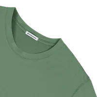 StringKing Men's FlexTech Long Sleeve Crewneck T-Shirt - Relaxed Fit, Green, Detail
