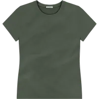 StringKing Women's Pima Terry Tee - Sharp Fit, Moss, Front