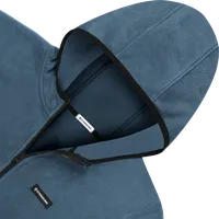 StringKing Men's Polartec Fleece Full Zip Hoodie Pro - Sharp Fit, Indian Teal, Detail