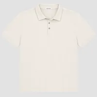 StringKing Men's Pima Terry Polo - Relaxed Fit, Tofu, Front