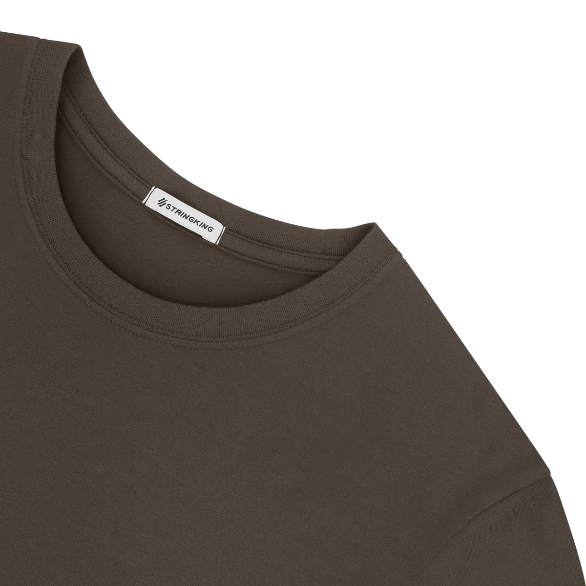 StringKing Women's Pima Jersey Tee - Sharp Fit, Wren, Detail