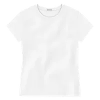 StringKing Women's Pima Jersey Tee - Sharp Fit, White, Front