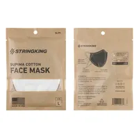 StringKing Cloth Face Mask - Standard, Single, Large, White, Front, Back