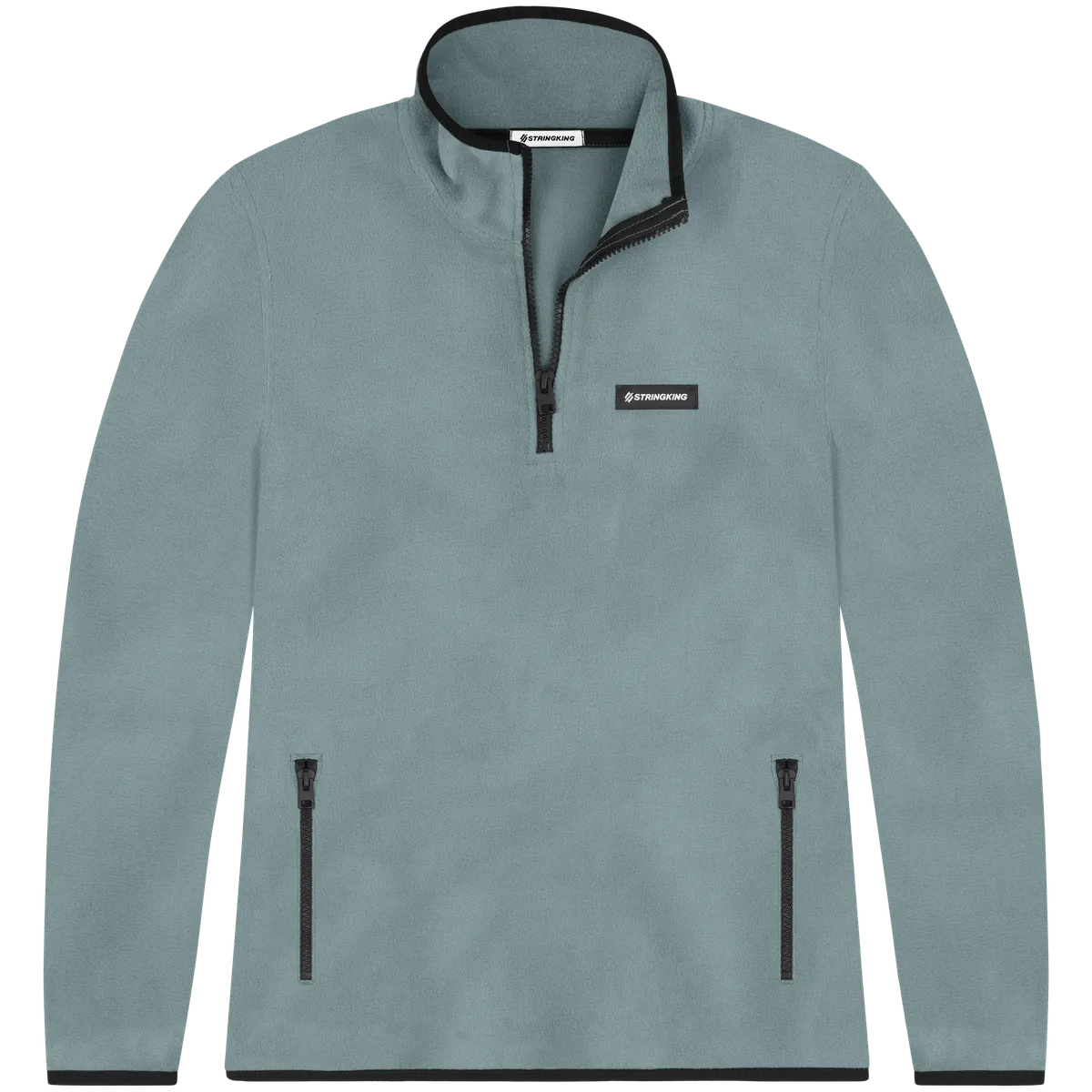 StringKing Women's Polartec Fleece Quarter Zip Pro - Sharp Fit, Slate, Front