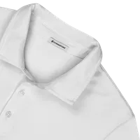 StringKing Men's Pima Cotton Short Sleeve Polo - Sharp Fit, White, Detail