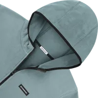 StringKing Men's Polartec Half Zip Hoodie - Relaxed Fit, Slate Top, Slate Bottom, Slate Sleeves, Black Trim, Detail