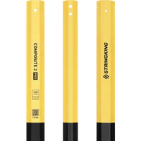 StringKing Men's Composite 2 Pro Faceoff - Bottom Lever, 175 Grams, Black / Yellow, Top Section, Right, Front, Left