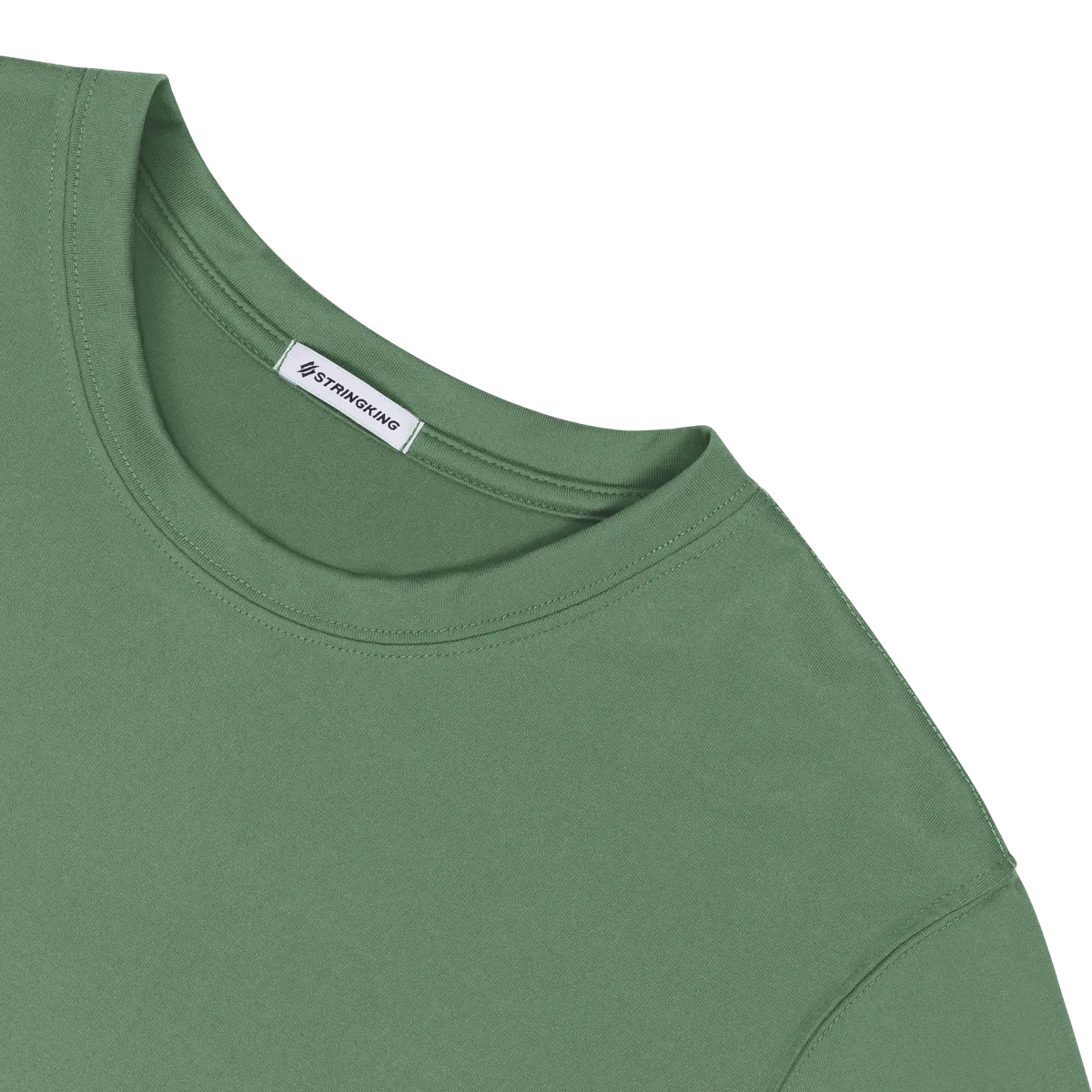 StringKing Women's FlexTech Long Sleeve Crewneck T-Shirt - Sharp Fit, Green, Detail