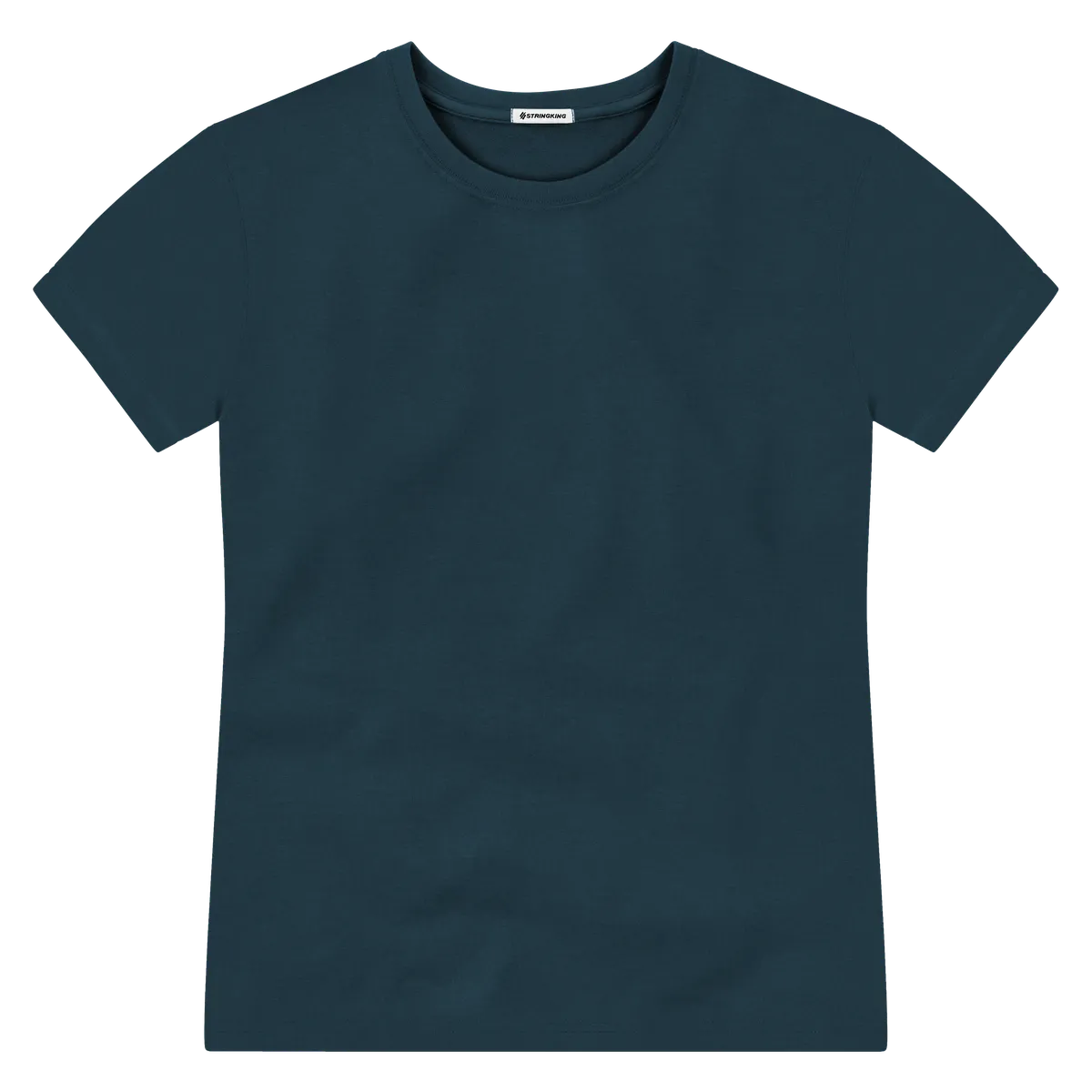 StringKing Men's Pima Terry Tee - Sharp Fit, Navy, Front