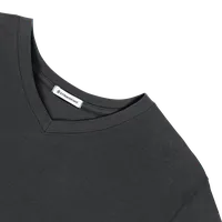 StringKing Men's FlexStyle Short Sleeve V-Neck T-Shirt - Relaxed Fit, Moonless Night, Detail