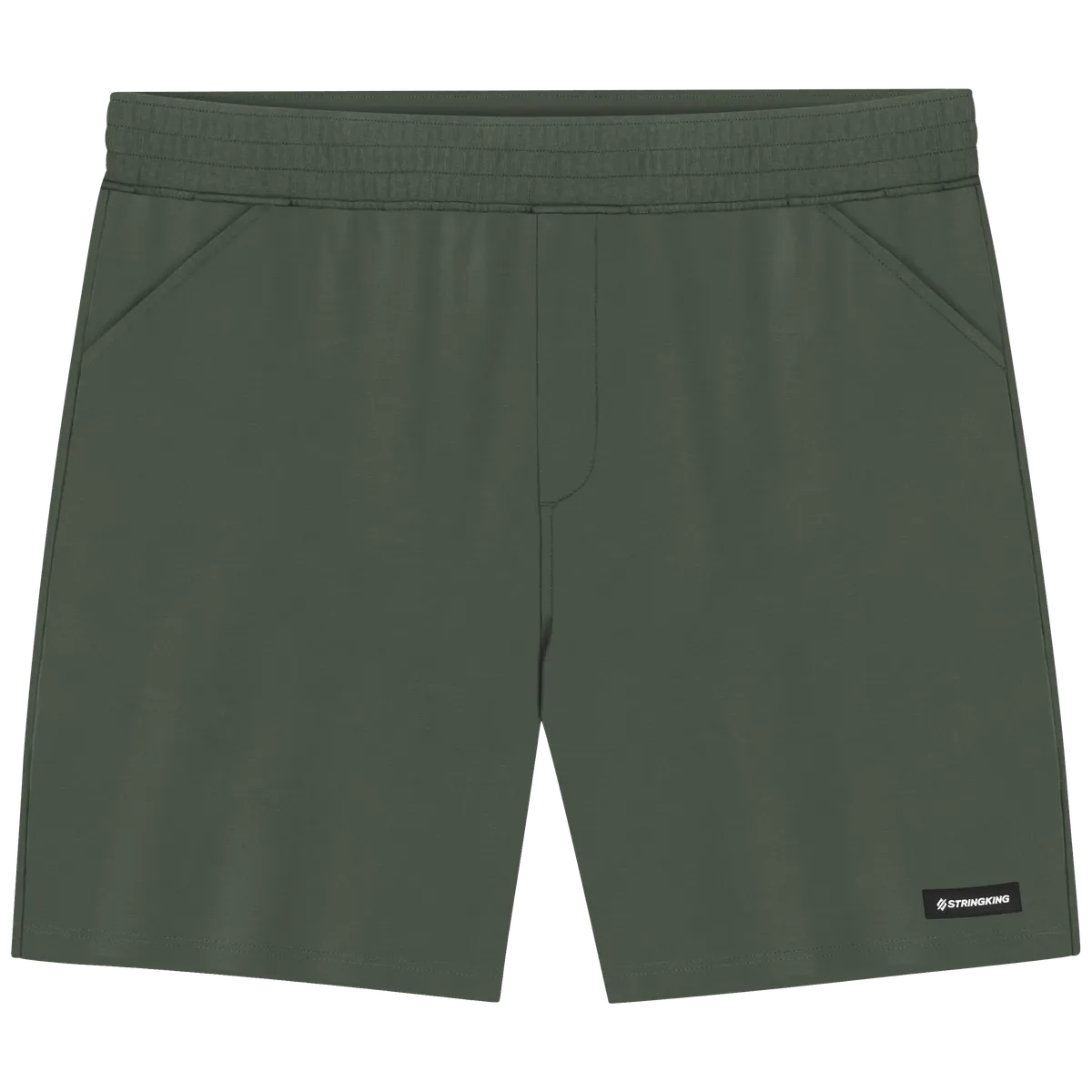 StringKing Men's Pima Terry Shorts - Sharp Fit, Moss, Front