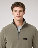 StringKing Men's Polartec Fleece Quarter Zip with Pockets - Sharp Fit, Mermaid, Collar Shoulder - Human Model