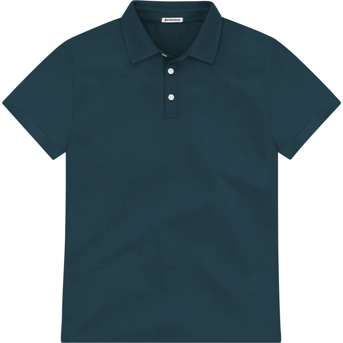 StringKing Men's Pima Jersey Signature Polo Multi - Relaxed Fit, Navy, Front