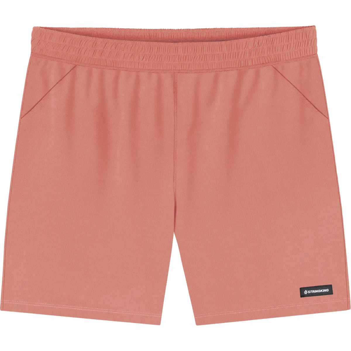 StringKing Men's Nylon Game Shorts - Sharp Fit, Crabapple, Front