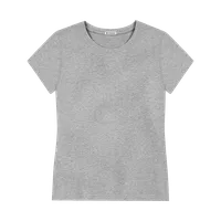 StringKing Women's Heavy Pima Cotton T-Shirt - Sharp Fit, Heather Gray, Front