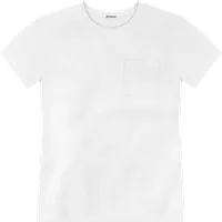 StringKing Men's Pima Jersey Pocket Tee - Sharp Fit, White, Front