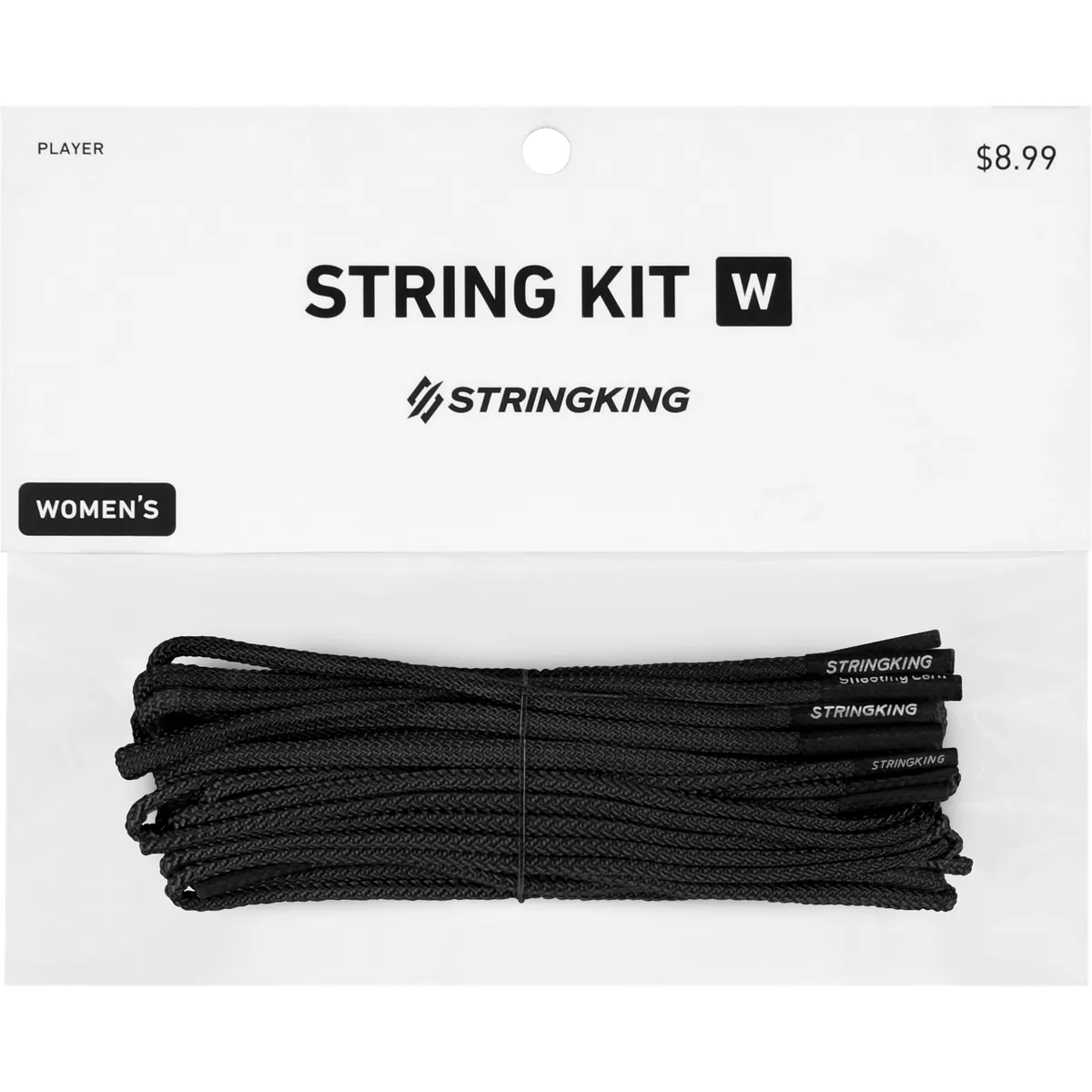 StringKing Women's String Kit - String Kit, Black, Packaged, Front