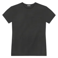 StringKing Men's Pima Jersey Pocket Tee Multi - Sharp Fit, Black, Front