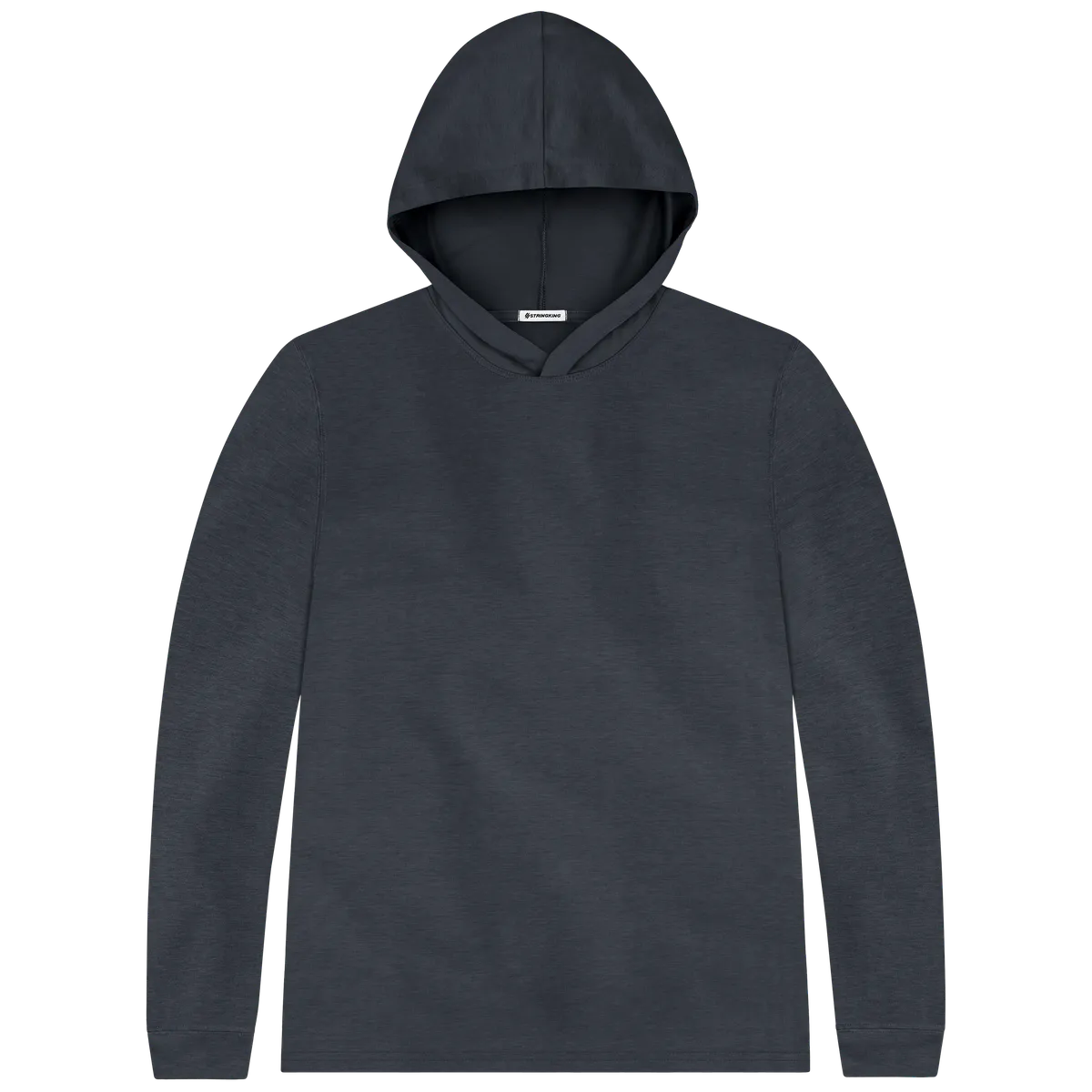 StringKing Men's FlexStyle Lightweight Hoodie - Sharp Fit, India Ink, Front
