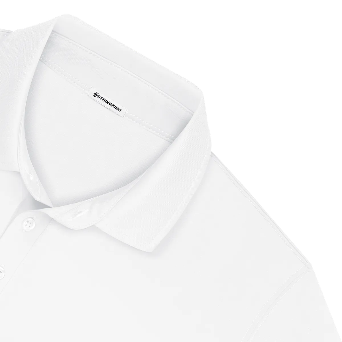 StringKing Men's StayCool Polo - Relaxed Fit, White, Detail
