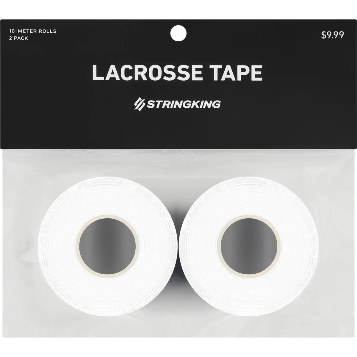StringKing Lacrosse Tape - 2-Pack, White, Packaged, Front