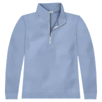StringKing Women's Pima Cotton Quarter Zip - Sharp Fit, Slate Blue, Front