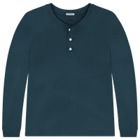 StringKing Men's Pima Terry Henley - Sharp Fit, Navy, Front