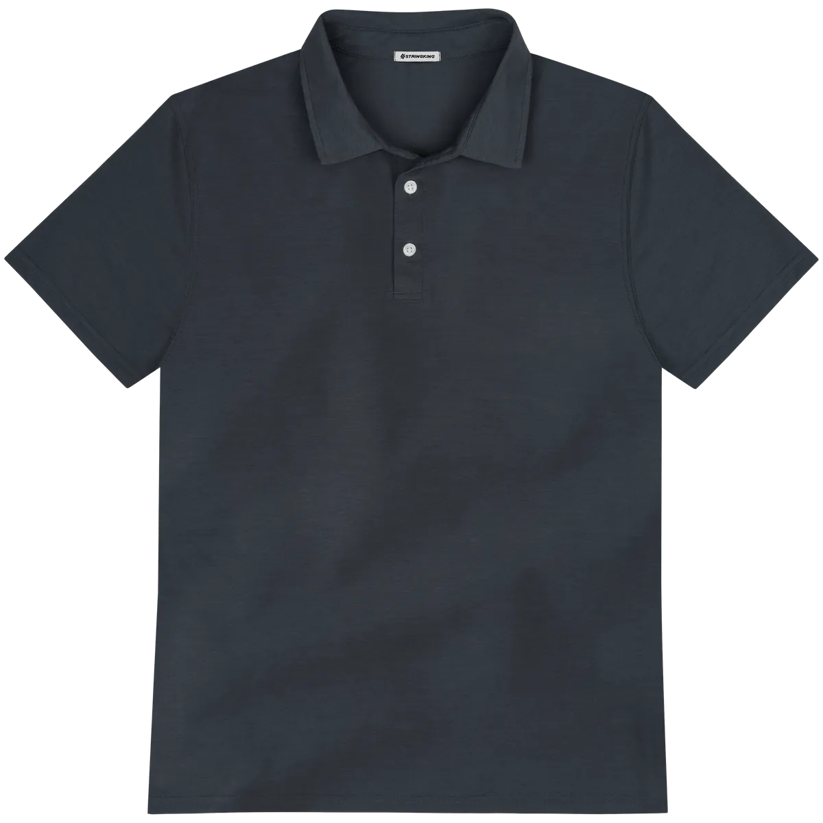 StringKing Men's FlexStyle Short Sleeve Polo - Relaxed Fit, India Ink, Front