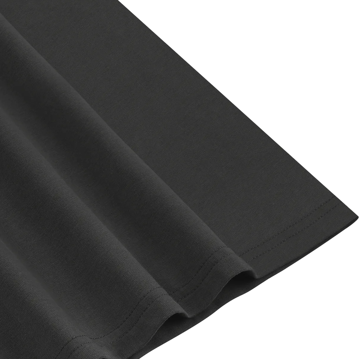 StringKing Men's Pima Terry V-Neck Tee - Sharp Fit, Black, Fabric