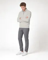 StringKing Men's Pima Terry Quarter Zip - Relaxed Fit, Moonstruck, Full Front Angle - Human Model
